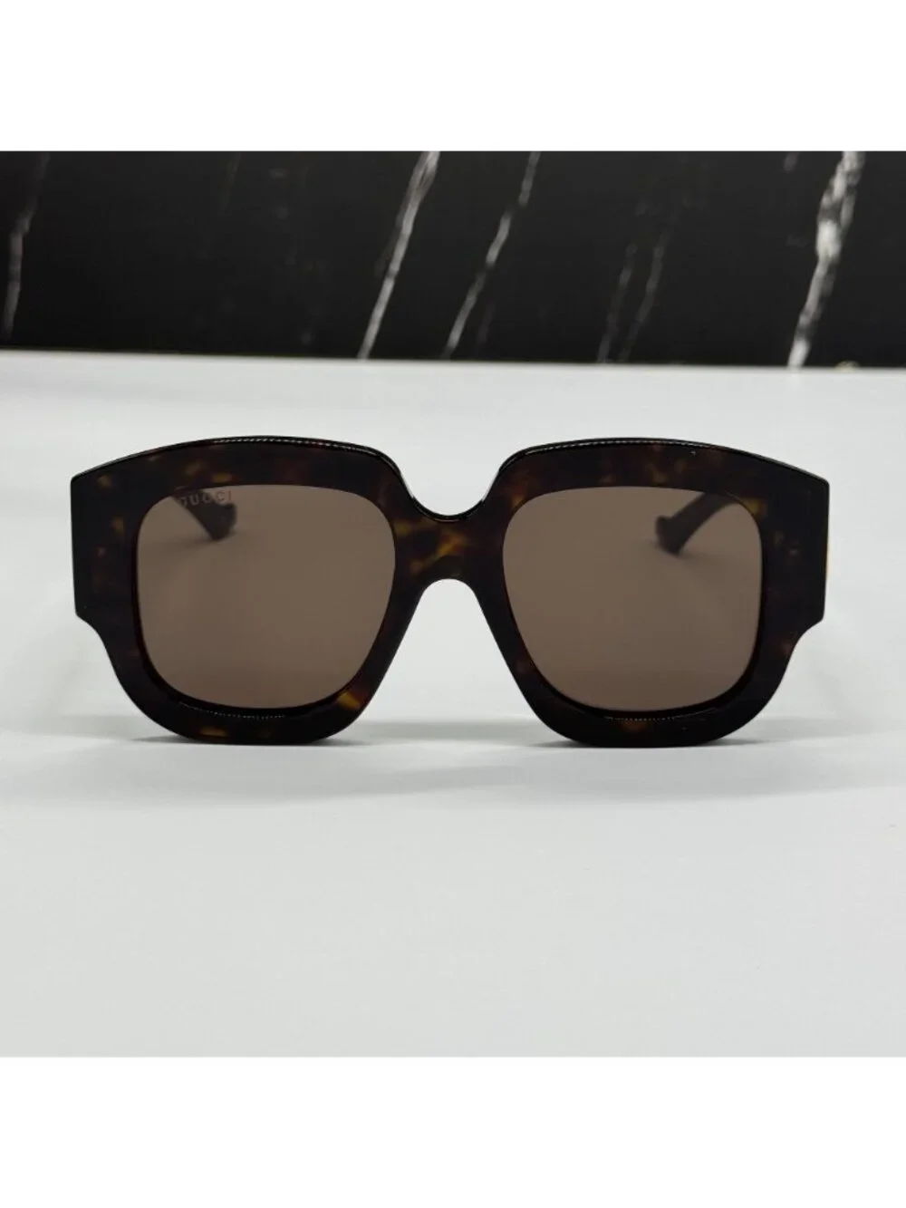 New Gucci GG1546S 002 Havana Brown Oversized Women Sunglasses